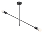 ΦΩΤΙΣΤΙΚΟ ΟΡΟΦΗΣ ΔΙΦΩΤΟ PWL-1157 PAKOWORLD E27 ΜΑΥΡΟ 90X90X55ΕΚ