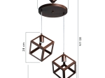 ΦΩΤΙΣΤΙΚΟ ΟΡΟΦΗΣ ΔΙΦΩΤΟ PWL-1152 PAKOWORLD Ε27 ΚΑΦΕ 50X50X82ΕΚ