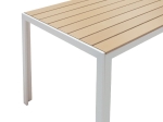 ΤΡΑΠΕΖΙ NARES PAKOWORLD ΑΛΟΥΜΙΝΙΟ ΛΕΥΚΟ-PLYWOOD ΦΥΣΙΚΟ 140X80X72.5ΕΚ