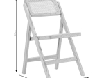 ΚΑΡΕΚΛΑ YOKO PAKOWORLD ΠΤΥΣΣΟΜΕΝΗ ΜΠΕΖ PVC RATTAN-ΦΥΣΙΚΟ ΠΟΔΙ