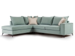 ΓΩΝΙΑΚΟΣ ΚΑΝΑΠΕΣ ΔΕΞΙΑ ΓΩΝΙΑ ROMANTIC PAKOWORLD ΥΦΑΣΜΑ CIEL-CREAM 290X235X95ΕΚ