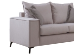 ΚΑΝΑΠΕΣ VERONA 2ΘΕΣΙΟΣ CREAM - ΜΑΞΙΛΑΡΙΑ MOCHA 173X93X100ΕΚ