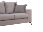 ΚΑΝΑΠΕΣ VERONA 2ΘΕΣΙΟΣ CREAM - ΜΑΞΙΛΑΡΙΑ MOCHA 173X93X100ΕΚ