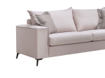 ΚΑΝΑΠΕΣ VERONA 3ΘΕΣΙΟΣ CREAM - ΜΑΞΙΛΑΡΙΑ MOCHA 225X93X100ΕΚ