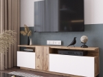 ΕΠΙΠΛΟ ΤΗΛΕΟΡΑΣΗΣ ELANA PAKOWORLD SONOMA-ΛΕΥΚΟ 150X29.5X46.3ΕΚ