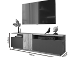 ΕΠΙΠΛΟ ΤΗΛΕΟΡΑΣΗΣ ELANA PAKOWORLD SONOMA-ΛΕΥΚΟ 150X29.5X46.3ΕΚ