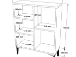 ΒΙΒΛΙΟΘΗΚΗ ΧΑΜΗΛΗ NEVILLE PAKOWORLD CEMENT-ΚΑΡΥΔΙ 69X25X87.6ΕΚ