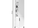 ΝΤΟΥΛΑΠΙ-ΣΤΗΛΗ PERSEUS PAKOWORLD ΛΕΥΚΟ 45X35.5X173.6ΕΚ
