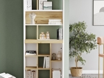 ΒΙΒΛΙΟΘΗΚΗ ZEST PAKOWORLD ΛΕΥΚΟ-SONOMA 75.5X25X170ΕΚ