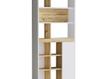 ΒΙΒΛΙΟΘΗΚΗ ZEST PAKOWORLD ΛΕΥΚΟ-SONOMA 75.5X25X170ΕΚ