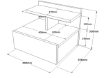 ΚΟΜΟΔΙΝΟ DISCOVER PAKOWORLD ΕΠΙΤΟΙΧΙΟ SONOMA 40X35.5X32ΕΚ