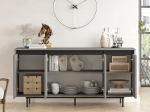 ΜΠΟΥΦΕΣ JETHRO PAKOWORLD ΑΝΘΡΑΚΙ ANTIQUE-WENGE 160X44.5X75.5ΕΚ