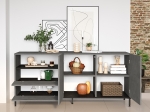 ΜΠΟΥΦΕΣ EVALUATE PAKOWORLD ΑΝΘΡΑΚΙ ANTIQUE-WENGE 170X46.5X75.5ΕΚ