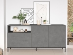 ΜΠΟΥΦΕΣ EVALUATE PAKOWORLD ΑΝΘΡΑΚΙ ANTIQUE-WENGE 170X46.5X75.5ΕΚ