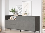 ΜΠΟΥΦΕΣ EVALUATE PAKOWORLD ΑΝΘΡΑΚΙ ANTIQUE-WENGE 170X46.5X75.5ΕΚ