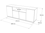 ΜΠΟΥΦΕΣ PLACEFOL PAKOWORLD ΜΕΛΑΜΙΝΗΣ ΛΕΥΚΟ-ΦΥΣΙΚΟ 180X44.5X75ΕΚ