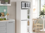ΣΤΗΛΗ ΚΟΥΖΙΝΑΣ MIGNIATO PAKOWORLD ΛΕΥΚΟ-ΜΑΥΡΟ 60X35.5X161.5ΕΚ