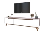 ΕΠΙΠΛΟ ΤΗΛΕΟΡΑΣΗΣ KASANDRA PAKOWORLD ΛΕΥΚΟ-ΚΑΡΥΔΙ 180X35X48,5ΕΚ