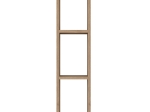 ΡΑΦΙΕΡΑ ΤΟΙΧΟΥ ADELIA PAKOWORLD ΚΑΡΥΔΙ 22X18.5X90ΕΚ