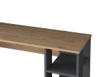 ΓΡΑΦΕΙΟ ΜΕ ΒΙΒΛΙΟΘΗΚΗ GOLDIE PAKOWORLD ΑΝΘΡΑΚΙ-ΦΥΣΙΚΟ 160X45X161.8ΕΚ