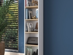 ΒΙΒΛΙΟΘΗΚΗ GOLDIE PAKOWORLD ΛΕΥΚΟ-ΦΥΣΙΚΟ 40X25X161.80ΕΚ