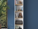 ΒΙΒΛΙΟΘΗΚΗ GOLDIE PAKOWORLD ΛΕΥΚΟ-ΦΥΣΙΚΟ 40X25X161.80ΕΚ