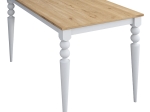 ΤΡΑΠΕΖΙ ROSETTE PAKOWORLD ΦΥΣΙΚΟ-ΛΕΥΚΟ 120X70X73.8ΕΚ