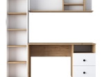 ΓΡΑΦΕΙΟ ΜΕ ΒΙΒΛΙΟΘΗΚΗ GOLDIE PAKOWORLD ΛΕΥΚΟ-ΦΥΣΙΚΟ 160X50X161.8ΕΚ