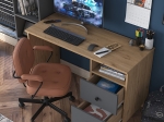 ΓΡΑΦΕΙΟ ΜΕ ΒΙΒΛΙΟΘΗΚΗ GOLDIE PAKOWORLD ΑΝΘΡΑΚΙ-ΦΥΣΙΚΟ 160X50X161.8ΕΚ