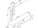 ΣΥΝΘΕΤΟ ΣΑΛΟΝΙΟΥ CELTY PAKOWORLD ΦΥΣΙΚΟ-ΛΕΥΚΟ 180X35X48.5ΕΚ