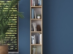ΒΙΒΛΙΟΘΗΚΗ GOLDIE PAKOWORLD ΦΥΣΙΚΟ-ΛΕΥΚΟ 30X25X170ΕΚ