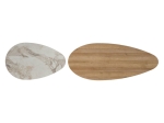 ΤΡΑΠΕΖΙ ΣΑΛΟΝΙΟΥ MONTY PAKOWORLD OAK-ΜΠΕΖ ΜΑΡΜΑΡΟΥ 116X46X46ΕΚ