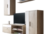 ΣΥΝΘΕΤΟ ΣΑΛΟΝΙΟΥ ZAFIRA PAKOWORLD SONOMA-ΛΕΥΚΟ 190X35X190ΕΚ