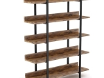 ΒΙΒΛΙΟΘΗΚΗ ALMOND PAKOWORLD ΚΑΡΥΔΙ-ΜΑΥΡΟ 119X27X185ΕΚ