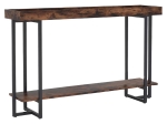 ΚΟΝΣΟΛΑ NOLAN PAKOWORLD ΚΑΡΥΔΙ-ΜΑΥΡΟ 140X30X85ΕΚ