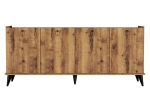 ΜΠΟΥΦΕΣ LIRETA PAKOWORLD ΜΕΛΑΜΙΝΗΣ ΚΑΡΥΔΙ-ΜΑΥΡΟ 182X41X82.5ΕΚ
