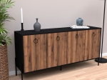 ΜΠΟΥΦΕΣ TWELY PAKOWORLD ΜΕΛΑΜΙΝΗΣ ΚΑΡΥΔΙ-ΜΑΥΡΟ 160X40,5X79ΕΚ