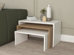ΤΡΑΠΕΖΙ ΣΑΛΟΝΙΟΥ ALTEO PAKOWORLD ΜΕΛΑΜΙΝΗΣ OAK-ΛΕΥΚΟ 65X45X35ΕΚ