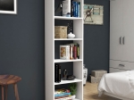 ΒΙΒΛΙΟΘΗΚΗ DARCO PAKOWORLD ΜΕΛΑΜΙΝΗΣ ΛΕΥΚΟ 48.6X22X160ΕΚ