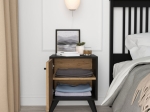 ΚΟΜΟΔΙΝΟ FLIPTER PAKOWORLD ΜΕΛΑΜΙΝΗΣ OAK-ΜΑΥΡΟ 40X40X55ΕΚ