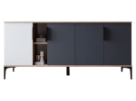 ΜΠΟΥΦΕΣ TAJESY PAKOWORLD ΜΕΛΑΜΙΝΗΣ ΛΕΥΚΟ-ΑΝΘΡΑΚΙ 180X40X78ΕΚ