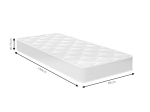 ΣΤΡΩΜΑ FIX PAD CHIC STROM ΜΟΝΗΣ ΟΨΗΣ 18-19CM 90X190ΕΚ