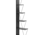ΒΙΒΛΙΟΘΗΚΗ MINI TARS PAKOWORLD  ΑΝΘΡΑΚΙ-ΜΑΥΡΟ 50X22X150ΕΚ