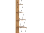 ΒΙΒΛΙΟΘΗΚΗ MINI TARS PAKOWORLD SONOMA-ΜΑΥΡΟ 130X22X146ΕΚ