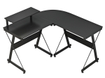 ΓΡΑΦΕΙΟ GAMING ΓΩΝΙΑΚΟ ARIEN PAKOWORLD ΜΑΥΡΟ 120X120X87ΕΚ