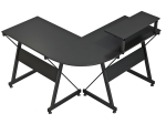 ΓΡΑΦΕΙΟ GAMING ΓΩΝΙΑΚΟ ARIEN PAKOWORLD ΜΑΥΡΟ 120X120X87ΕΚ
