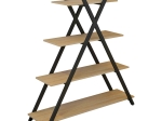 ΒΙΒΛΙΟΘΗΚΗ TREE PAKOWORLD ΜΑΥΡΟ-ΦΥΣΙΚΟ 120X33X135ΕΚ