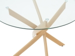 ΤΡΑΠΕΖΙ GRETA PAKOWORLD ΓΥΑΛΙ 8MM TEMPERED-ΦΥΣΙΚΟ Φ100X75ΕΚ