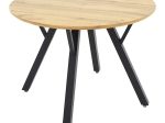 TΡΑΠΕΖΙ ANNIE PAKOWORLD MDF SONOMA-ΜΑΥΡΟ Φ100X76ΕΚ