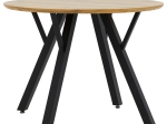 TΡΑΠΕΖΙ ANNIE PAKOWORLD MDF SONOMA-ΜΑΥΡΟ Φ100X76ΕΚ